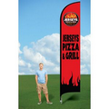 15ft Flutter Flags with Ground Stake-Double